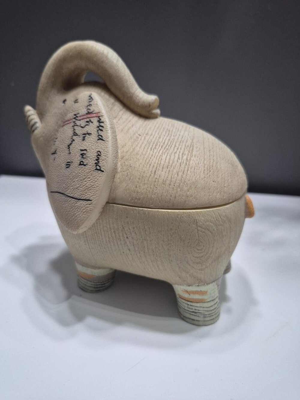 Elephant Trinket Decorative Resin Figurine - Picture 7 of 16
